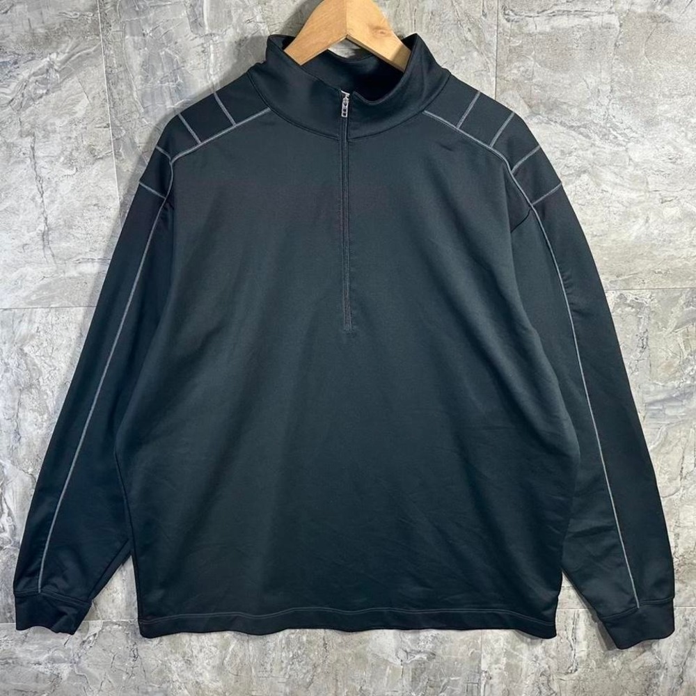 Nike Golf Men's L Black Half Zip Long Sleeve Pullover Sweater dri fit  JLG Sz XL
